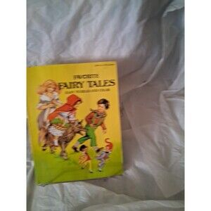 Favorite Fairy Tales Easy to Read and Color 1987 Print EBR Hirsh